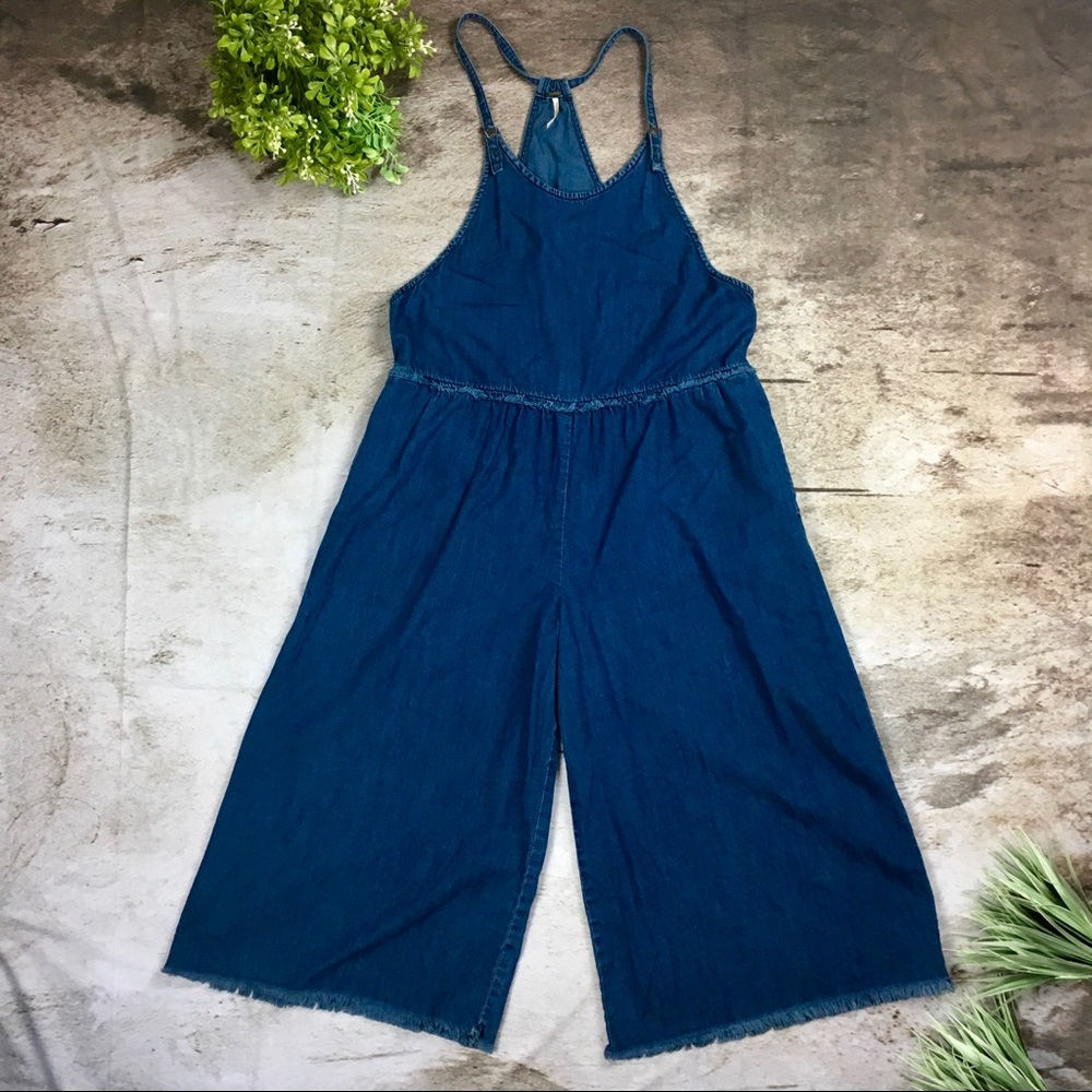 Free People Fringe Culottes Overalls